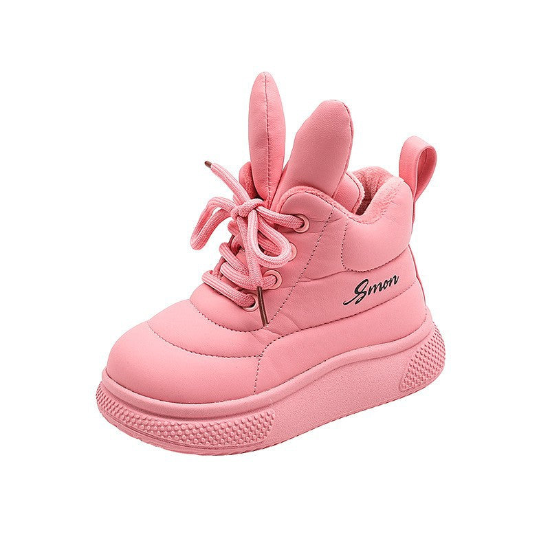 Cotton High Top Infants Soft Bottom Kid's Snow Boots