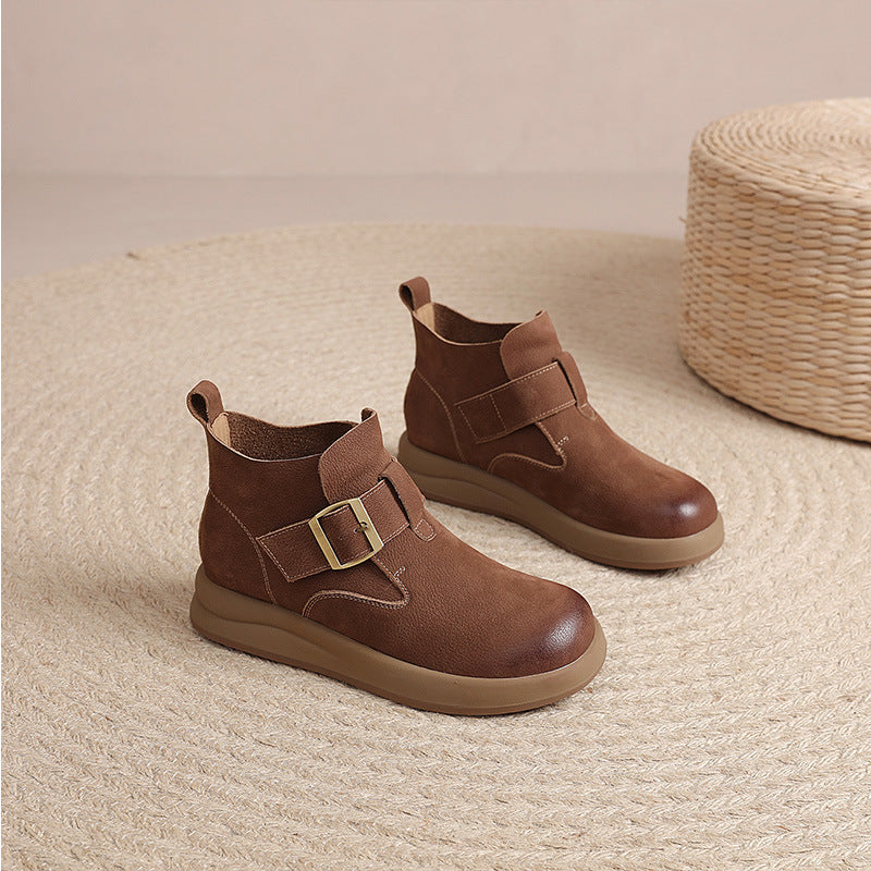 Women's Korean Authentic Comfortable Ankle Retro Super Sneakers