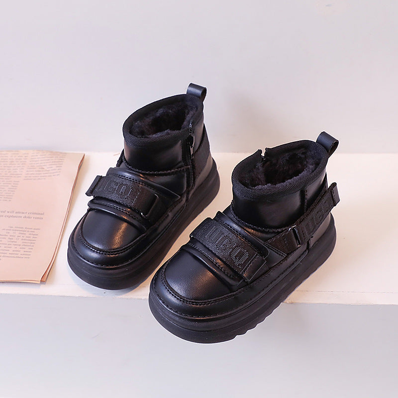 Children's Winter Korean Fashion Boy's Cotton Waterproof Snow Boots