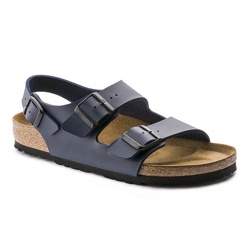 Women's & Men's Cork Sole Can Wear Fashion Double Sandals