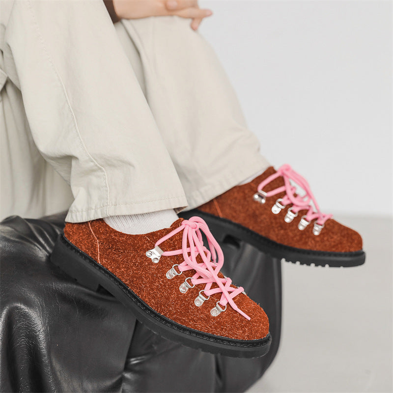 Men's Derby Versatile Height Increasing Insole Platform Leather Shoes