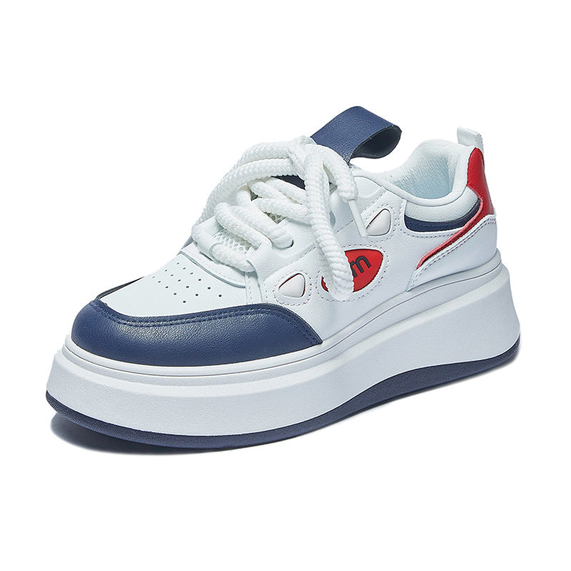 Spring White Korean Style Sports Running Casual Shoes