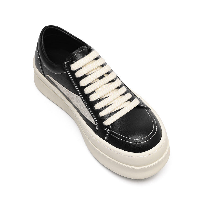 Women's & Men's Platform Plus Surface Inverted Triangle Low Top Hight Sneakers