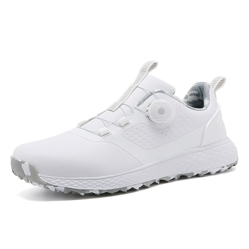 Women's & Men's Golf Couple Comfortable Waterproof Automatic Knob Sneakers