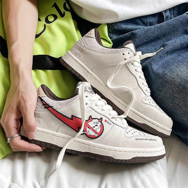 Men's Summer Niche Design Little Devil Sports Sneakers