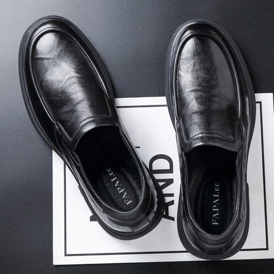 Men's Spring Dad One Pedal British Style Leather Shoes