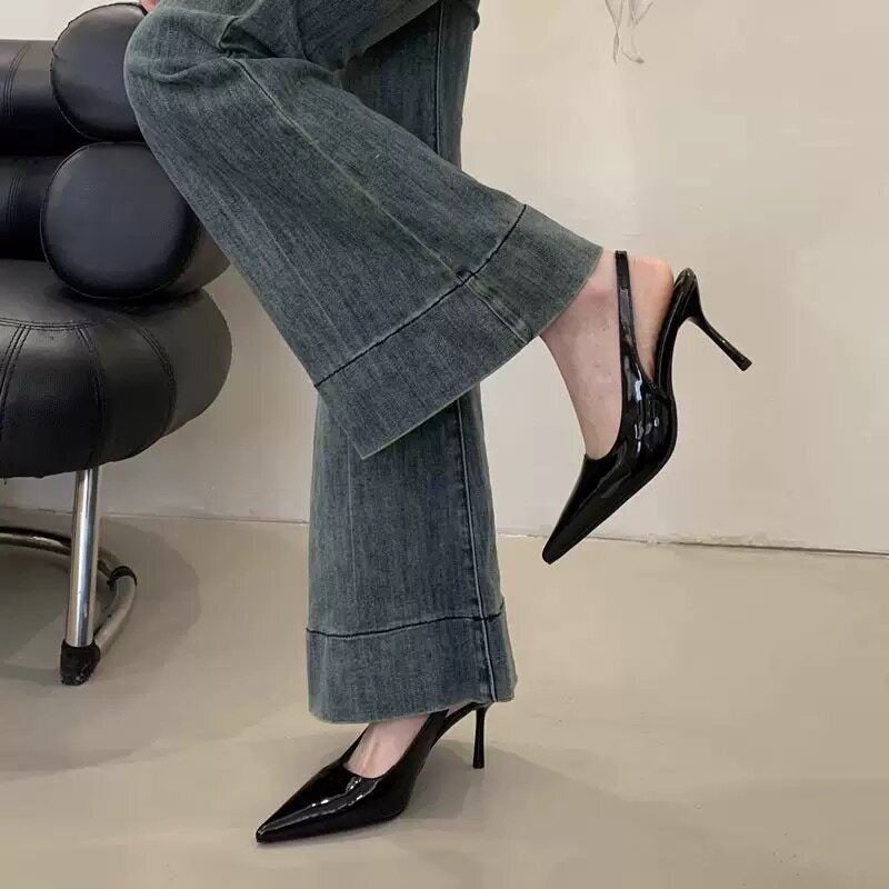 Women's Korean French Nude High Stiletto Sexy Shallow Women's Fashion Shoes