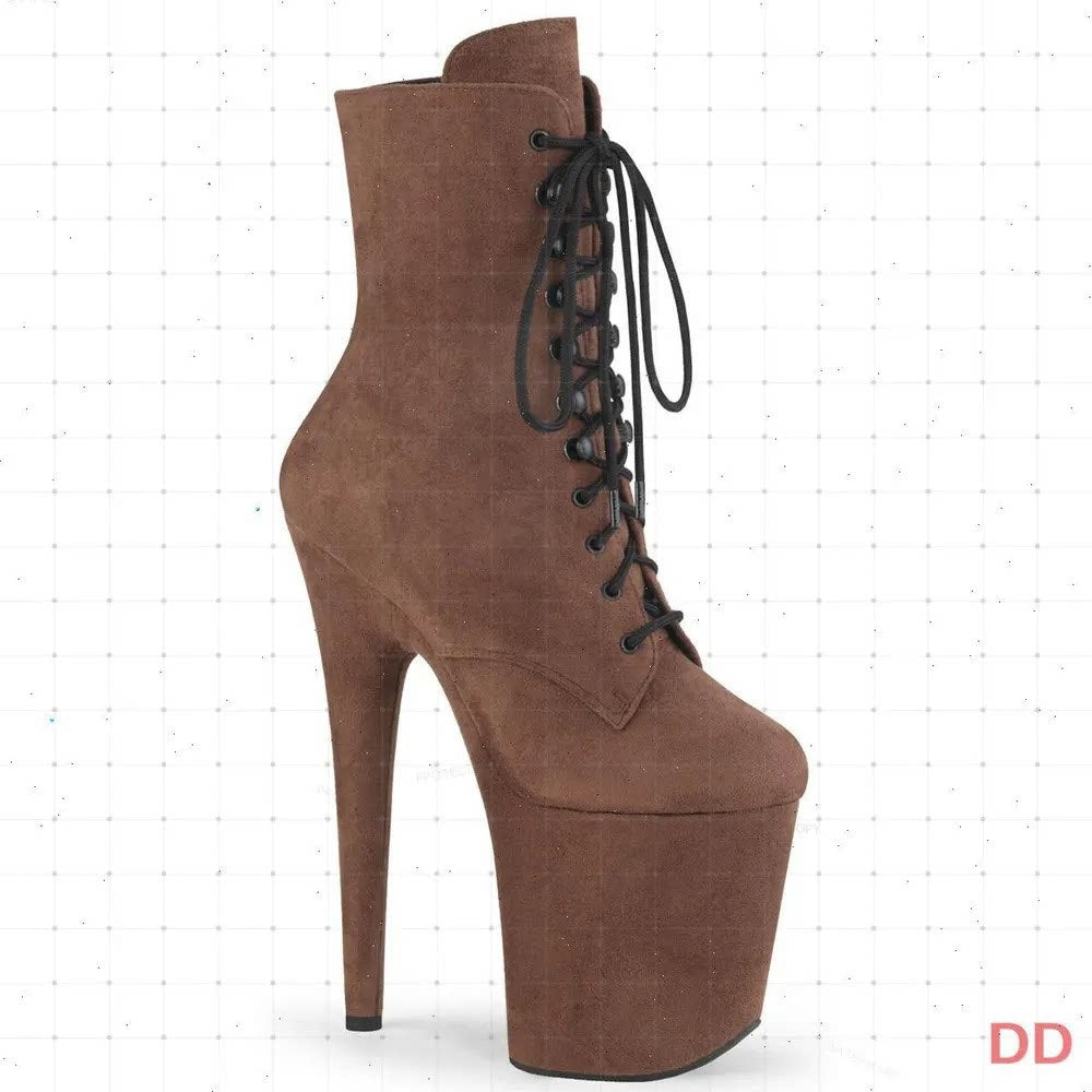 High Round Head Stiletto Knight Sexy Women's Leather Boots