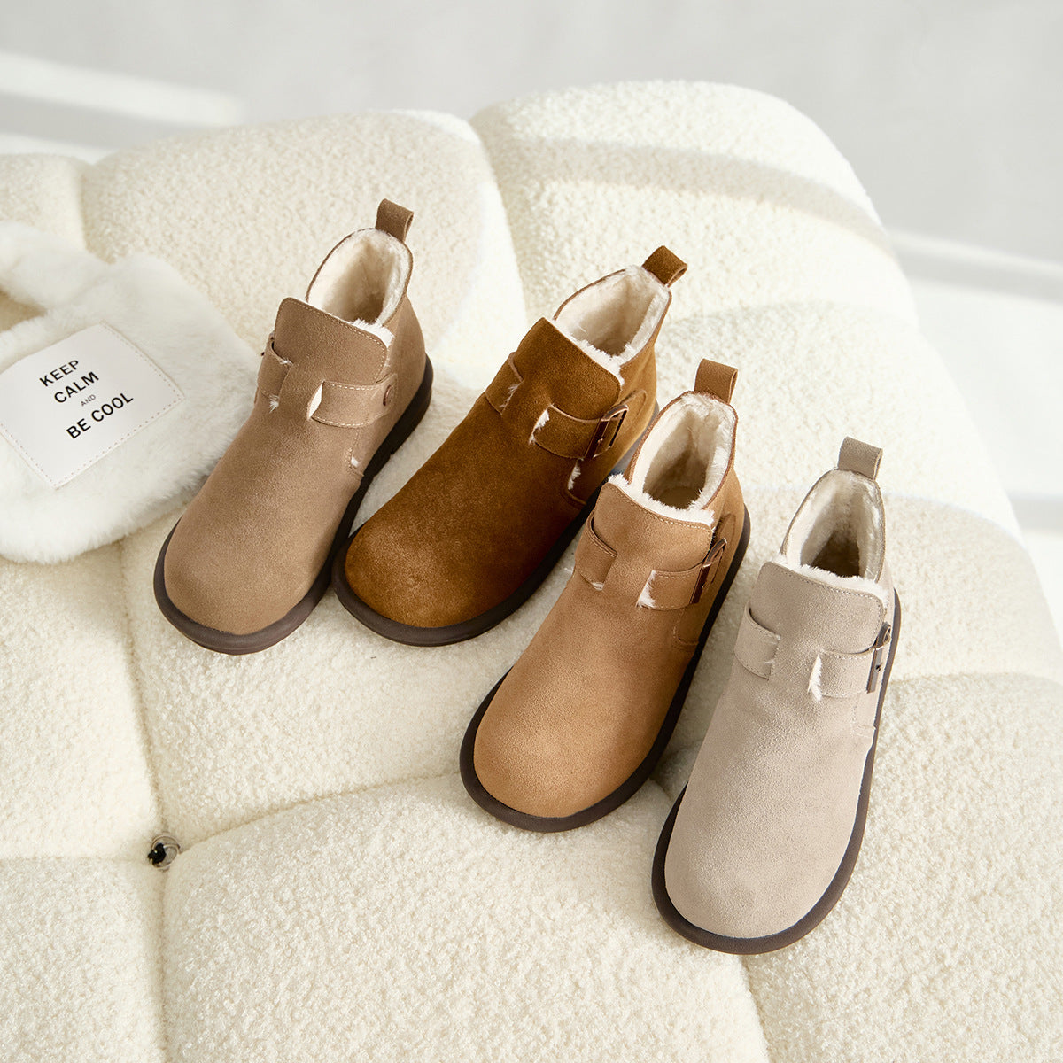 Women's & Men's With Veet Thick Winter Short Bottom Men's Shoes
