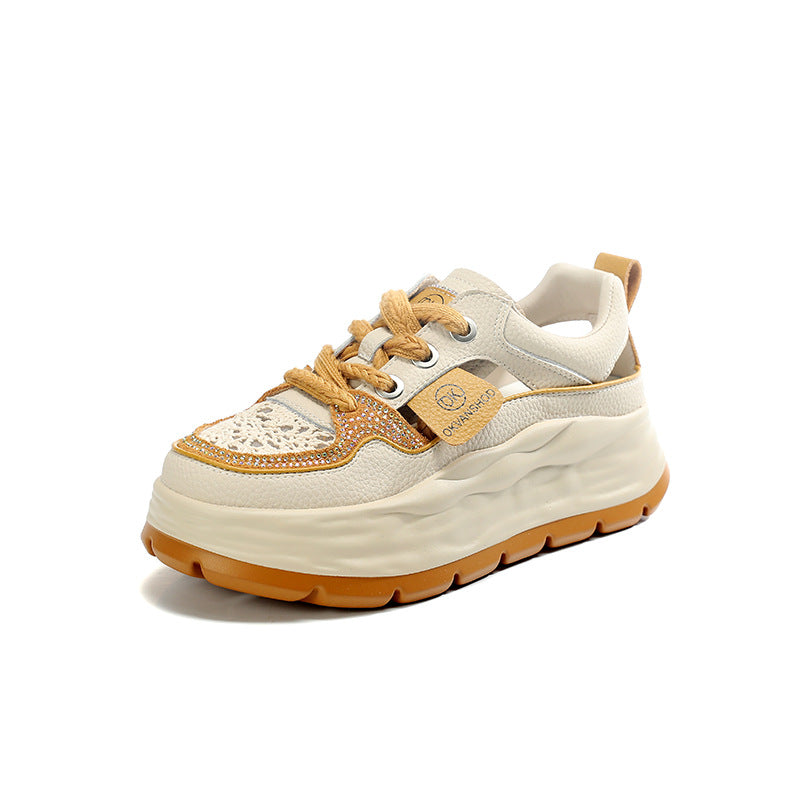 Women's Hollow Out Dad Fashion Summer Korean Sneakers