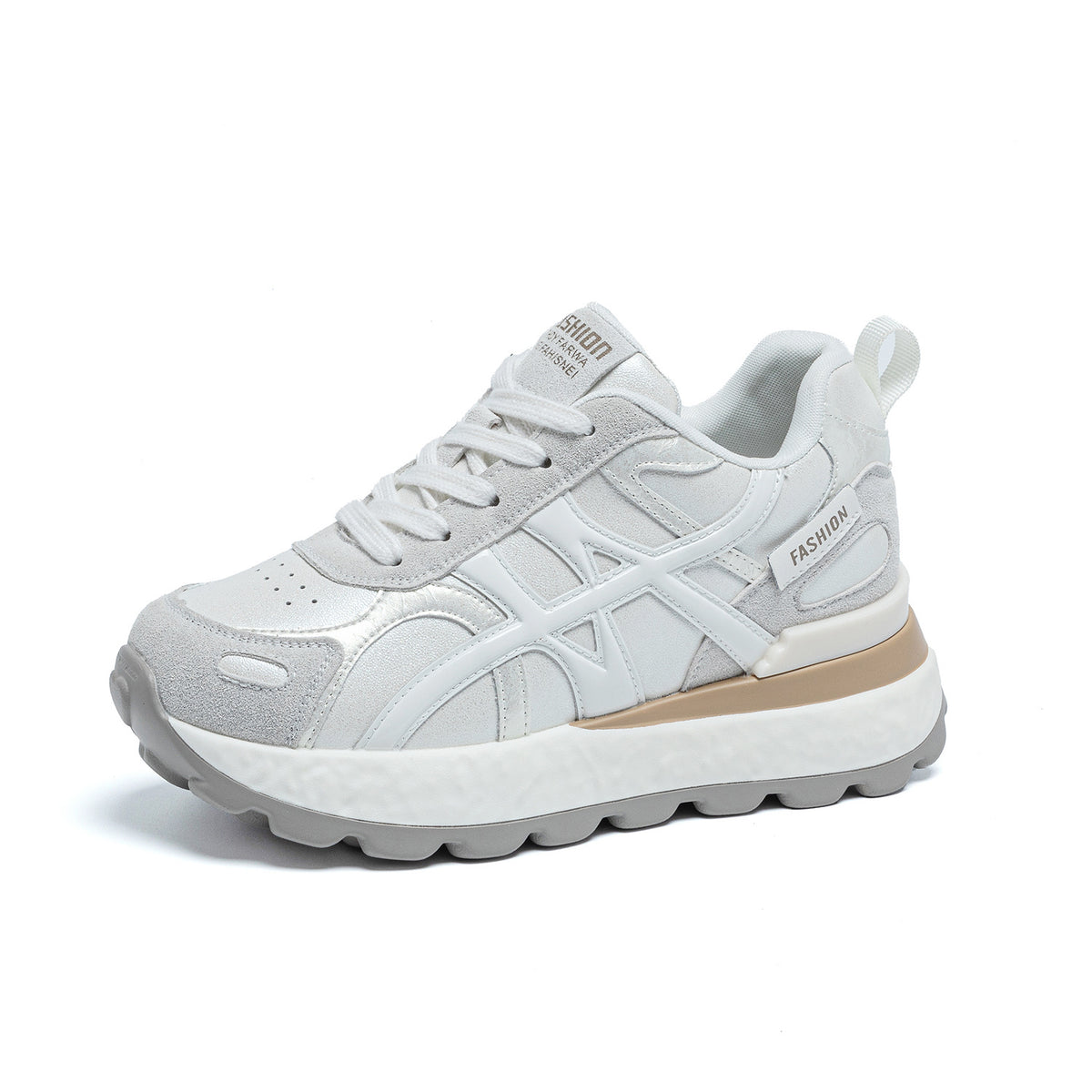 Women's Small Platform Heightened Daddy Breathable Lightweight Women's Casual Shoes
