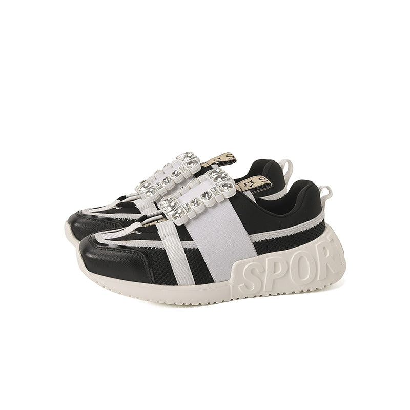 Women's Daddy Platform Mesh Surface Breathable Height Increasing Sneakers