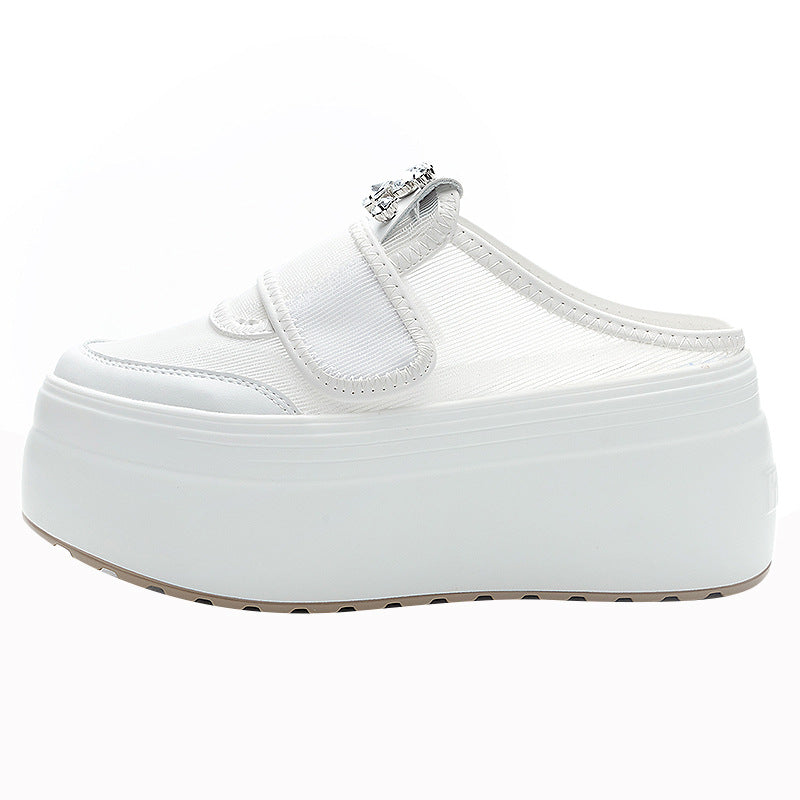 Women's Semi Thick Bottom Increased Breathable Mesh Slippers