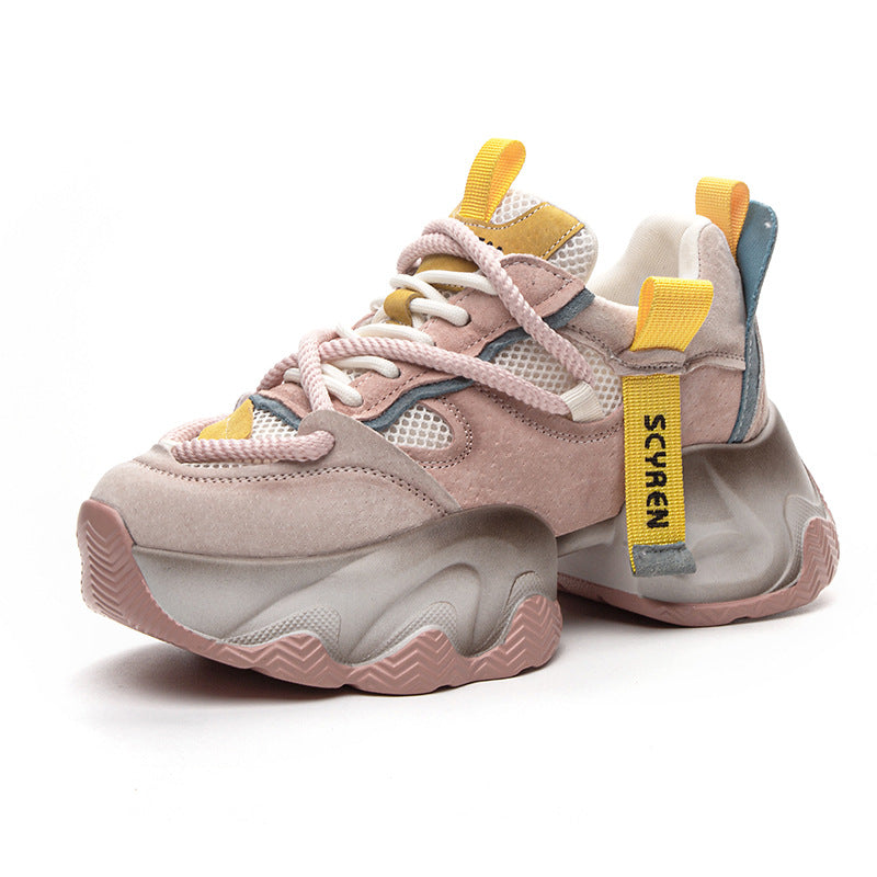 Fashion Style Platform Dad Female Height Increasing Women's Casual Shoes
