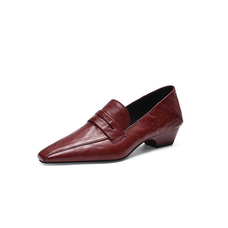 Women's Style Square Toe Vintage Temperament Commute Mary Women's Fashion Shoes