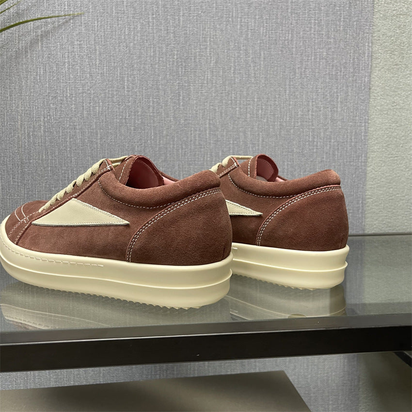Women's & Men's Pink Suede For Veet Retro Trendy Sneakers