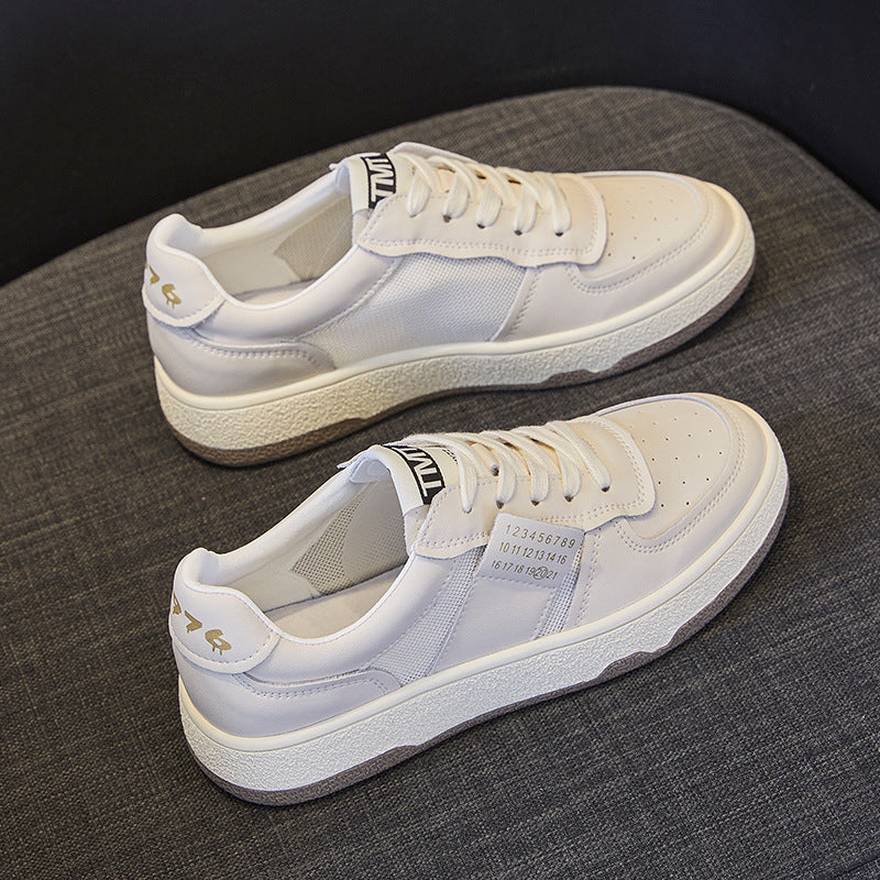 Women's & Men's White Summer Versatile Breathable Sports Board Men's Shoes