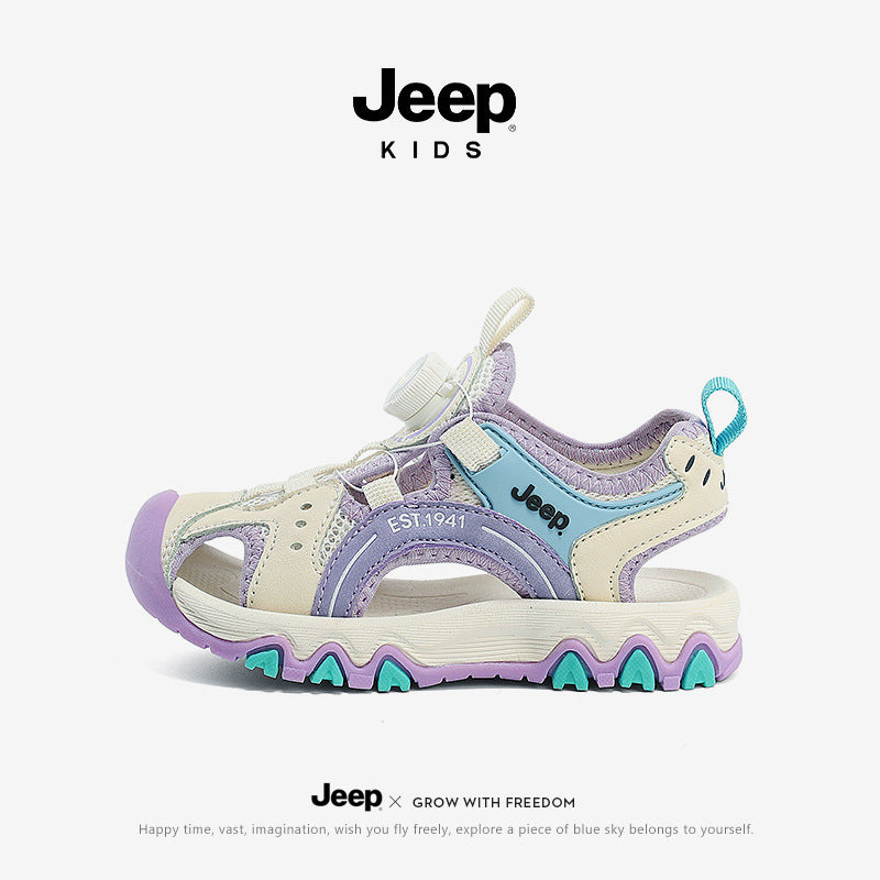 Toe Summer Medium Large Buttoned Boys Kid's Sandals