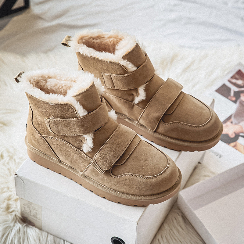 Couple Design Fleece Lined Padded Warm Snow Boots
