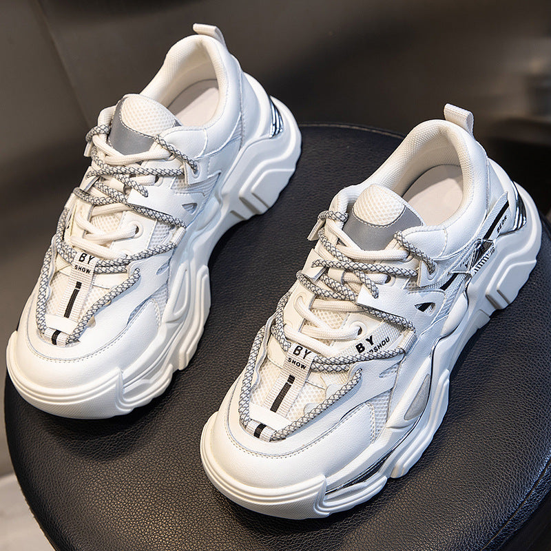 Women's Dad Spring Platform Height Increasing Runner Sneakers