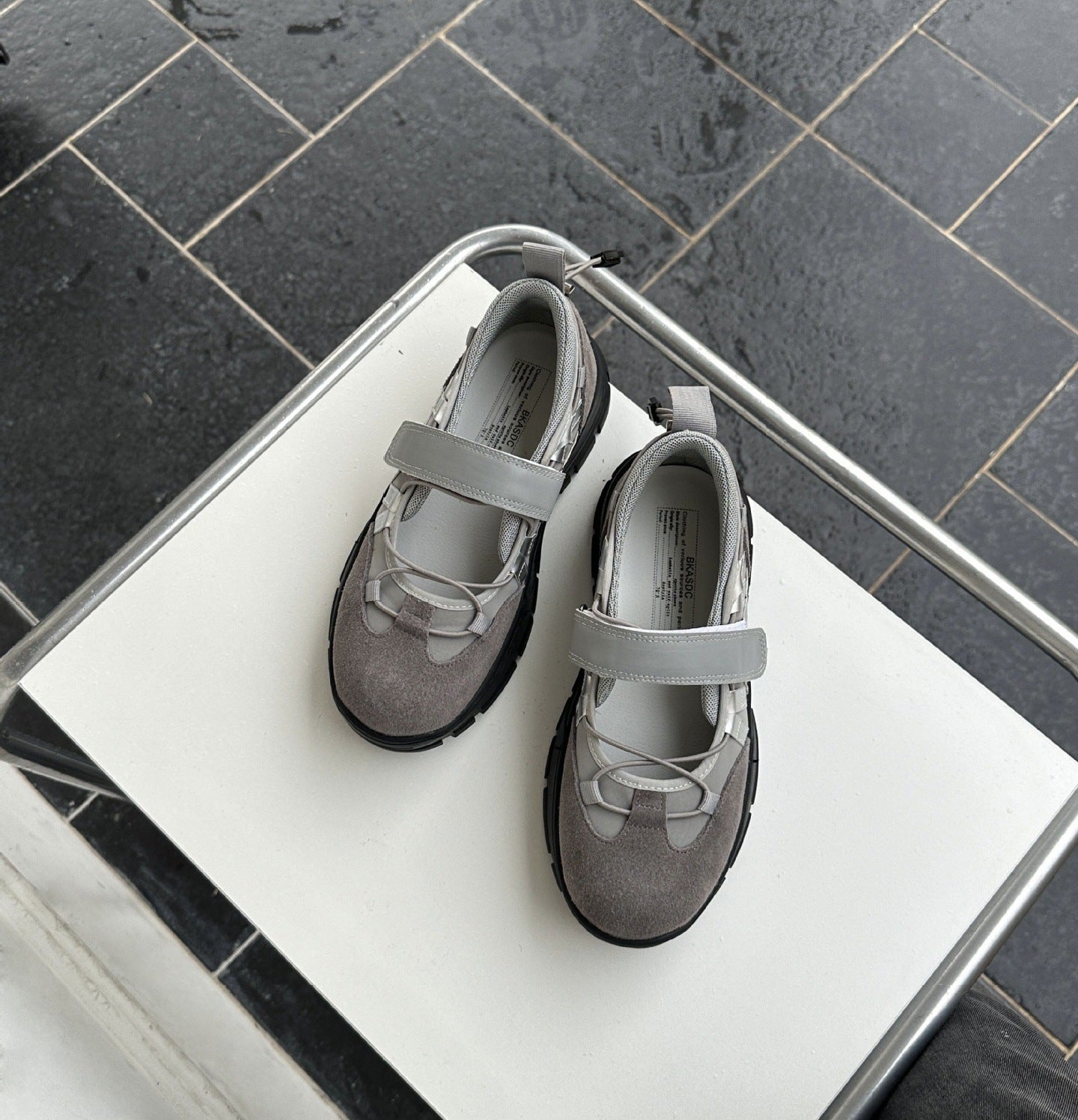 Women's Style Niche Dad Vintage Mary Jane Velcro Sneakers