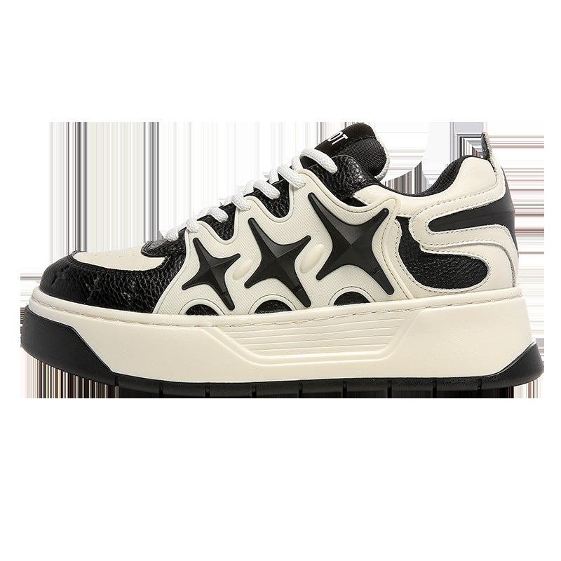Men's Thick Sole Increased Skateboard National Fashion Sneakers