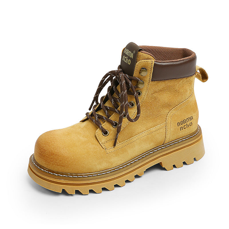 Women's Thick Bottom Worker Genuine British Style Boots