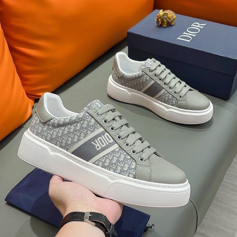 Men's Classic Sports Board Trendy Genuine Sneakers