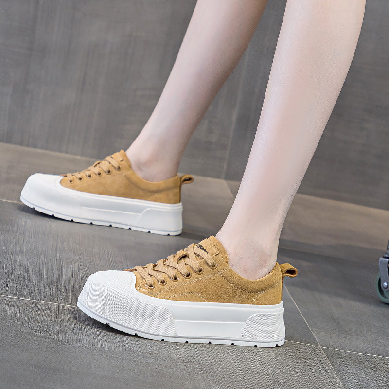Women's Korean Style White Summer Platform Autumn Casual Shoes