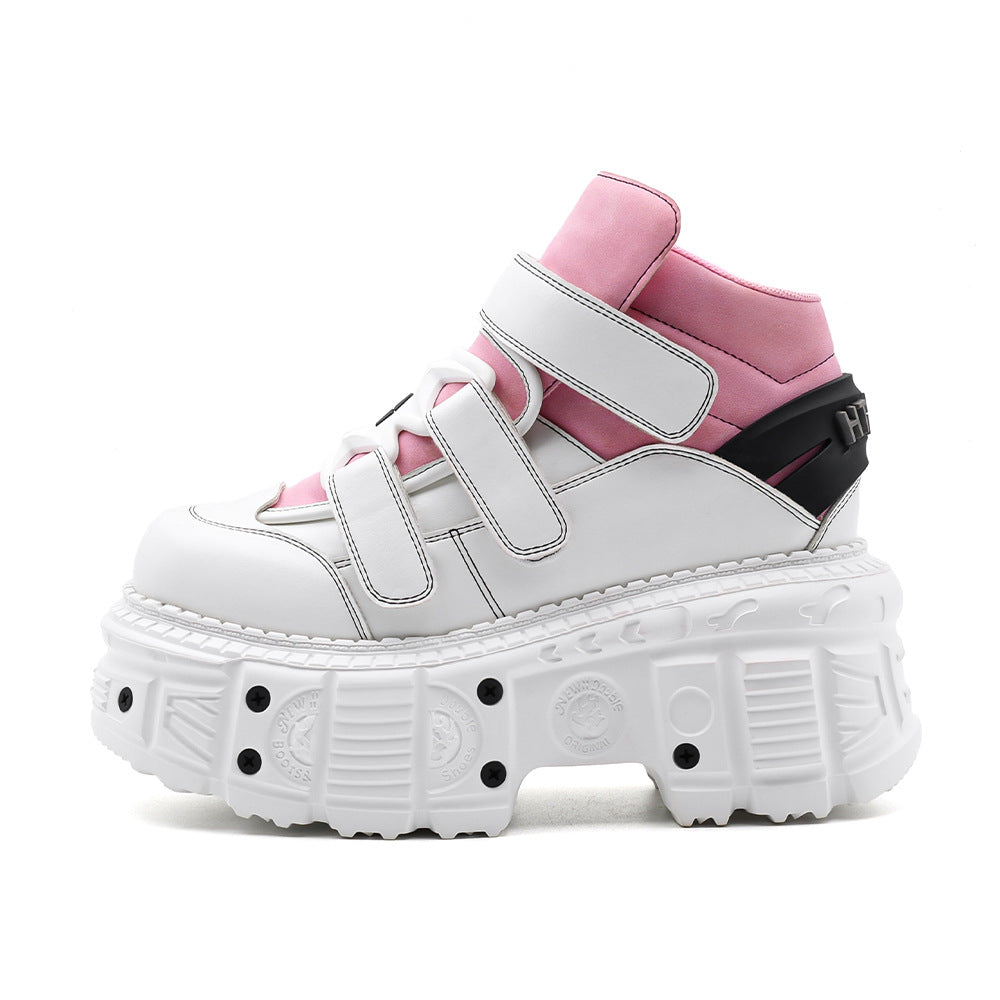 Women's & Men's Platform Punk Dad Height Increasing Muffin Tank Men's Shoes