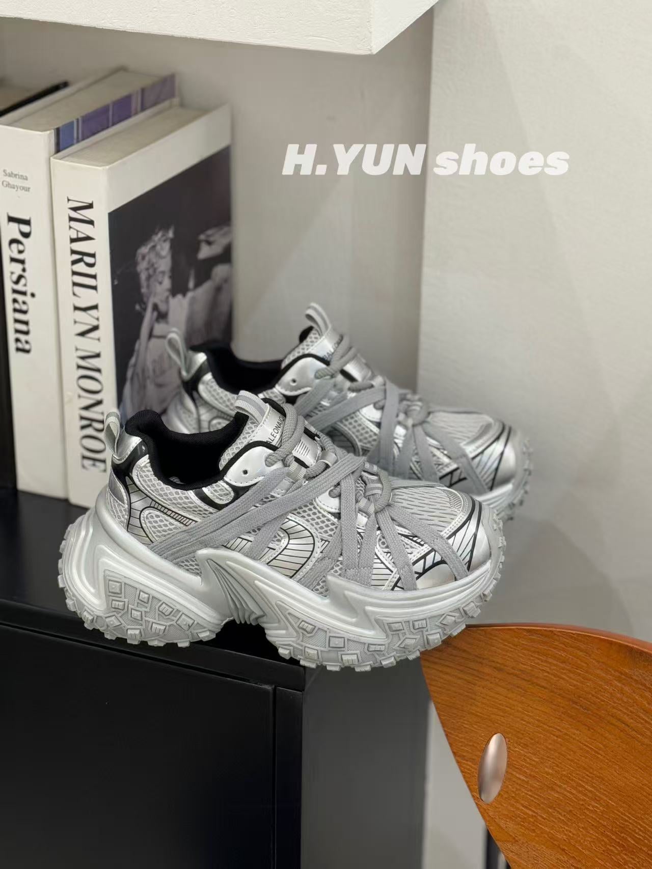 Women's Red Rhyme Thick-soled Dad Tire Fashion Casual Shoes