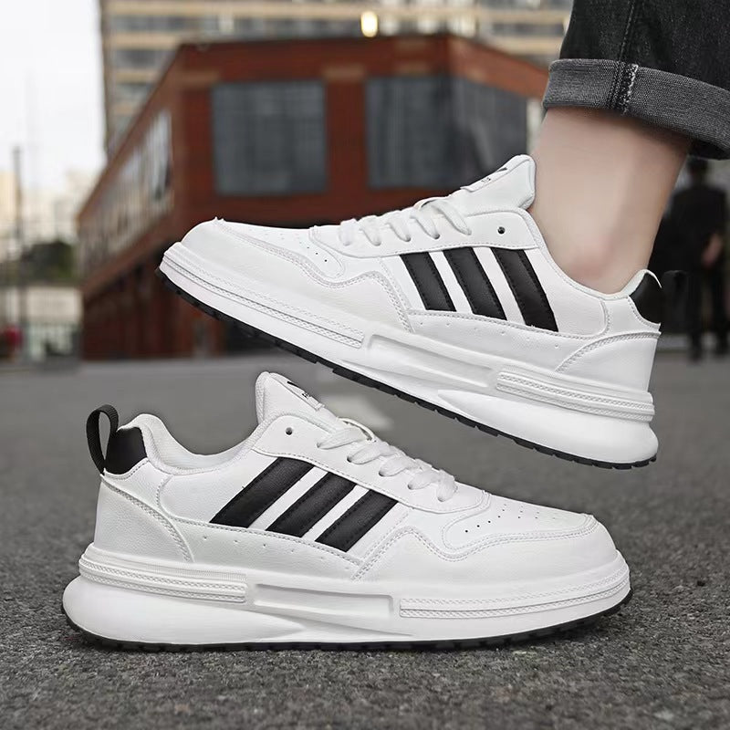 Men's Extra Large Platform White Trendy Dad Sneakers