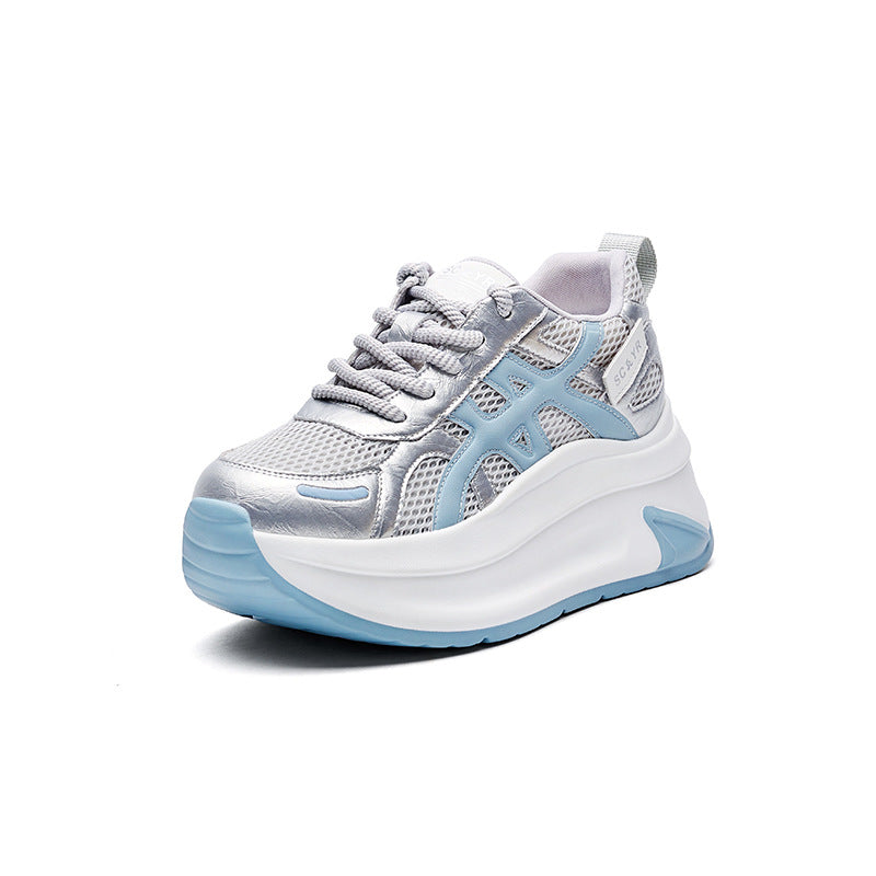 Women's Breathable White For Flat Skateboard Hollow Casual Shoes