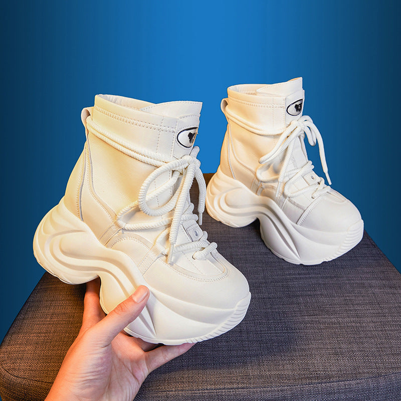 Women's Daddy Fashionable Thick Bottom Hidden Sneakers