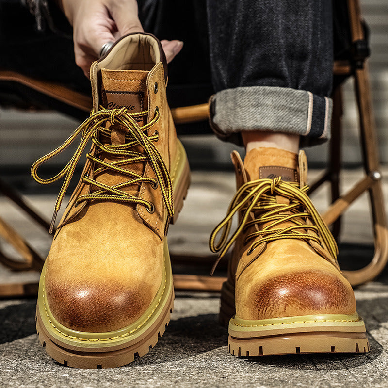 Increased Fashion Martin Autumn Trendy Breathable Boots