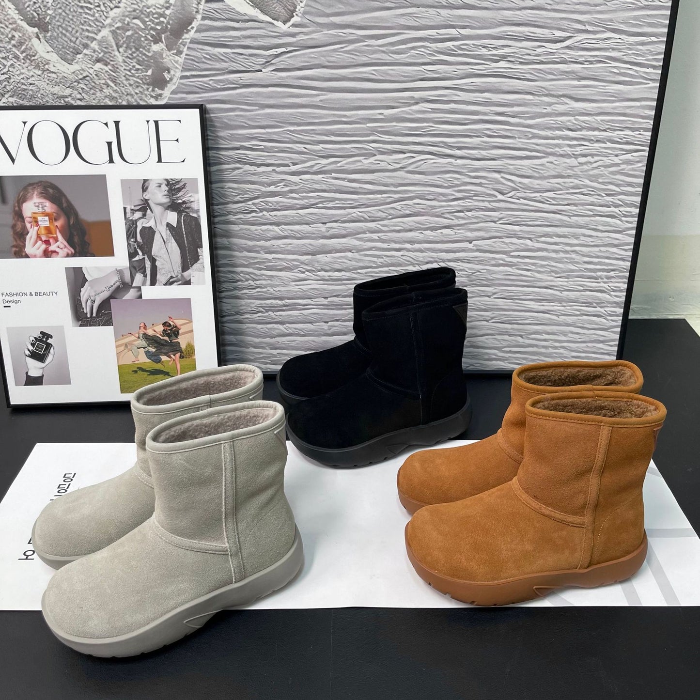 Women's Thick-soled Length Fleece Lined For Thickened Snow Boots
