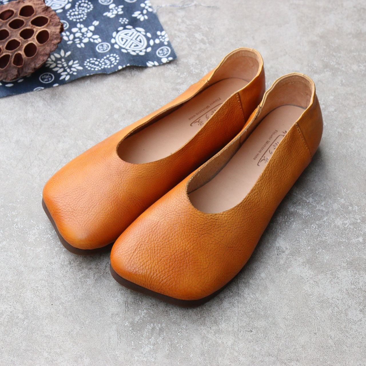 Women's Square Toe Low-cut Flat Soft Bottom Comfortable Women's Casual Shoes