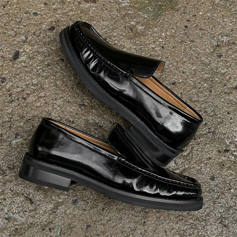 Men's Versatile British Beanie Business Summer Leather Shoes