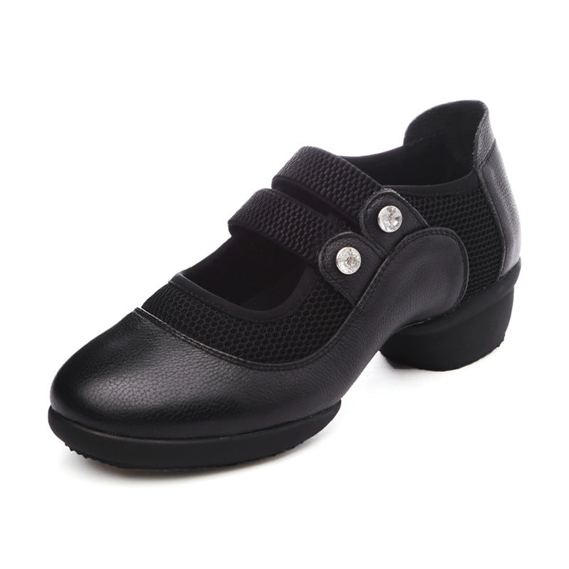Women's Round Toe Slip-on Dancing Sports Soft Bottom Sneakers