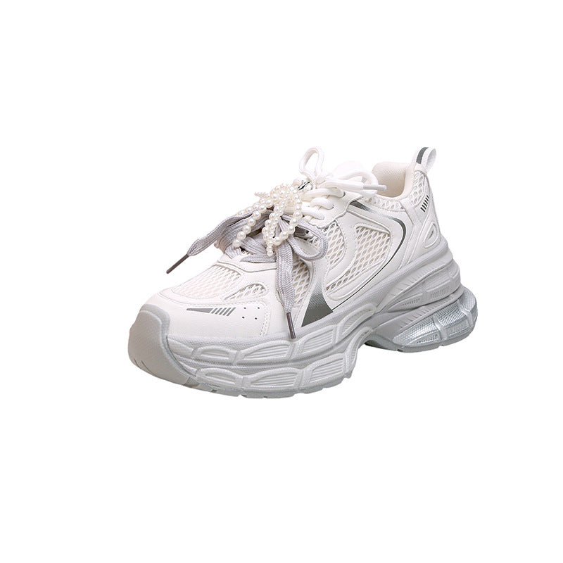 Women's Summer Thick Bottom Increased Gray Authentic Women's Sports Shoes