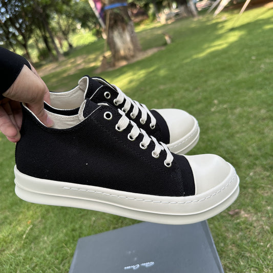 Men's Sports Versatile Platform For Lovers Black White Sneakers