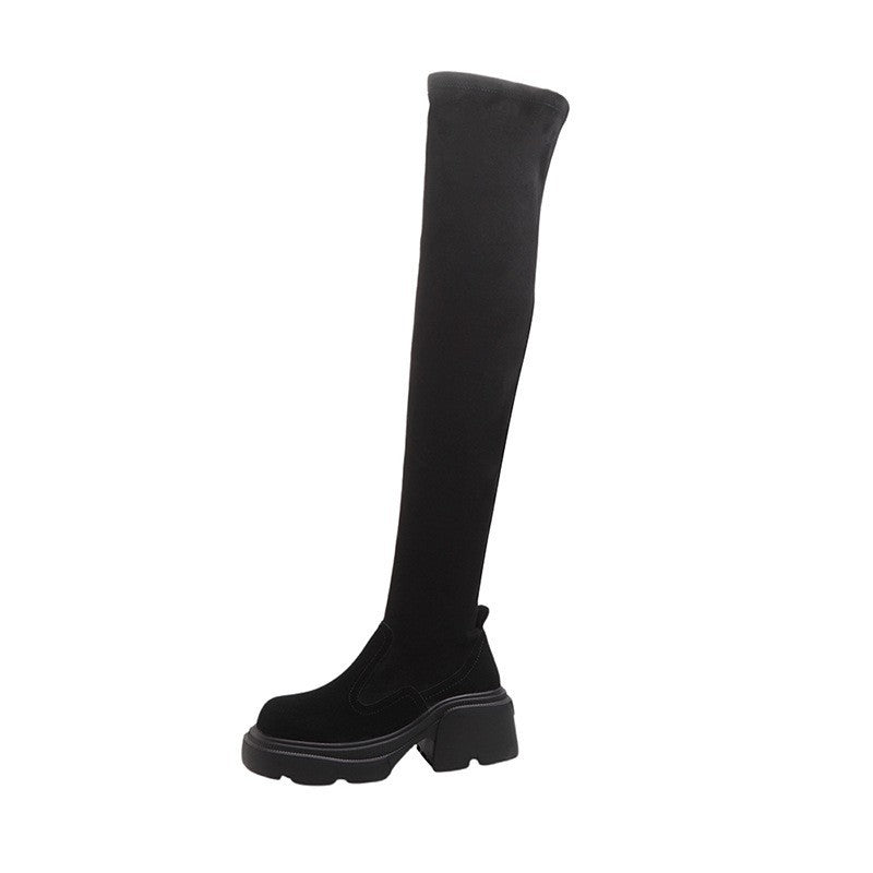 Women's Over The Knee Slimming Stretch Thick Boots