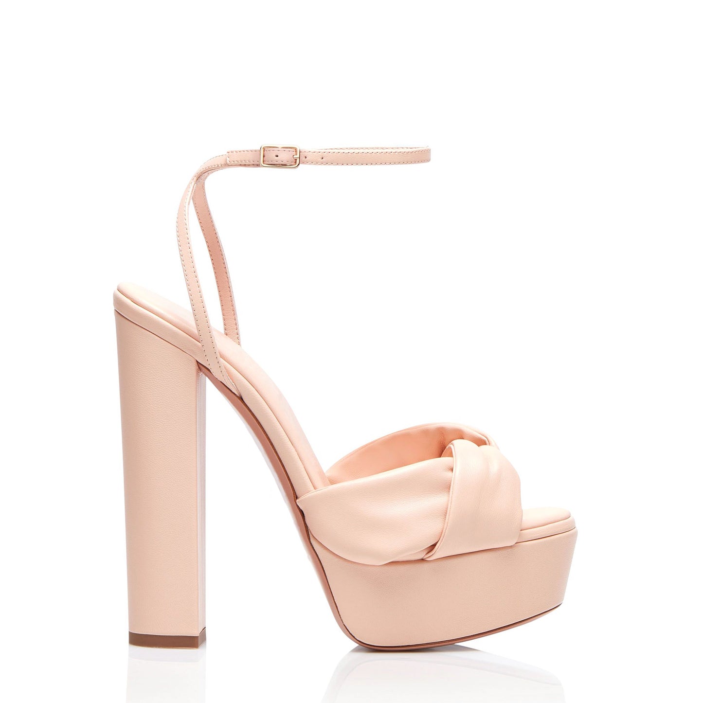 Women's Sexy Summer Slingshot Block Platform High Round Flat Sandals