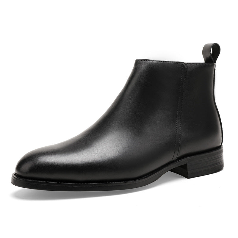 Men's Chelsea Zipper British Martin Formal Fur Boots