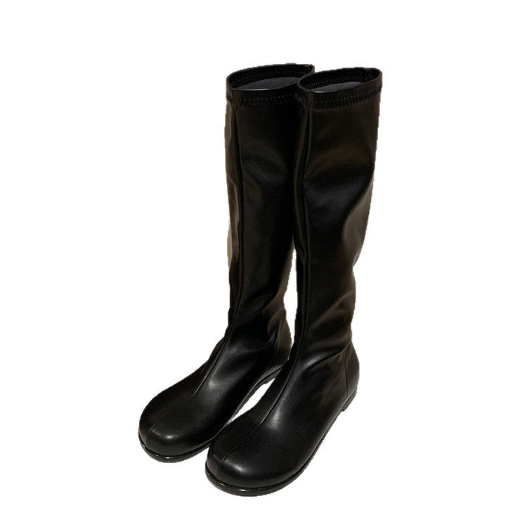 Women's Increasing Insole Fashionable Mango Head Below The Knee Boots