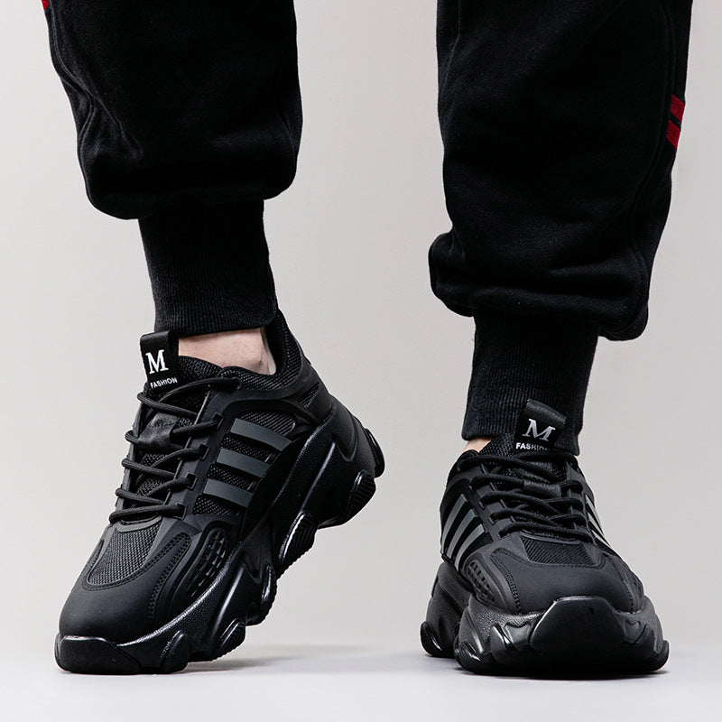 Men's Eagle Dell Dad Breathable Platform Black Extra Sneakers