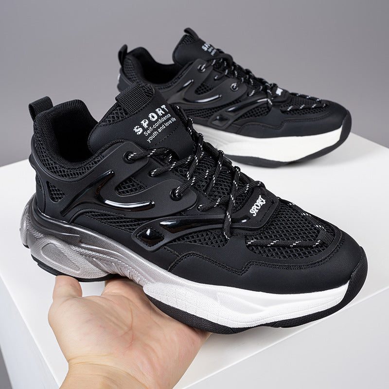 Men's Extra Large Size Spring White Dad Sneakers