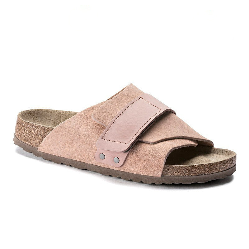 Women's & Men's Genuine Cork Sole Summer Outer Wear Slippers