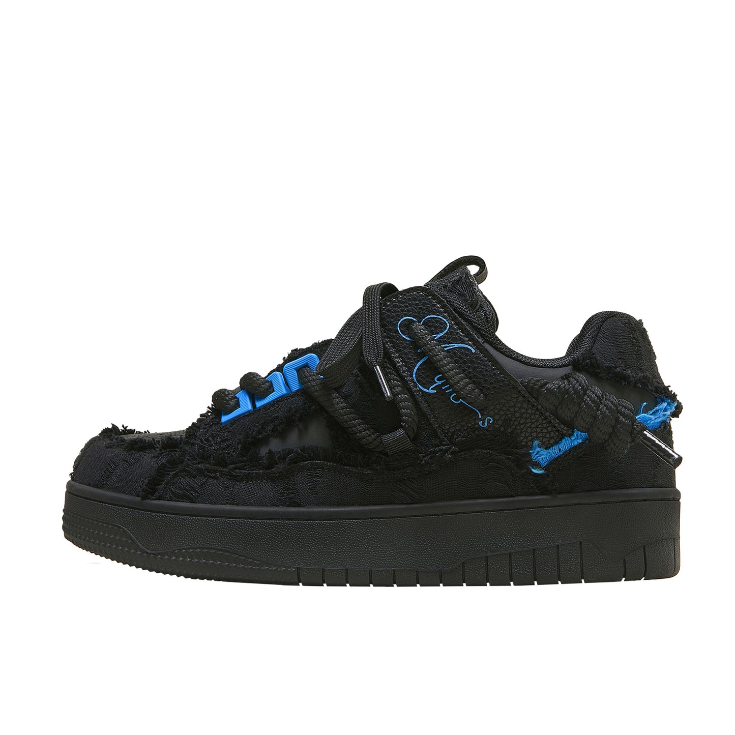 Women's & Men's Destroy Aesthetics Series Black Warrior Youthful Sneakers