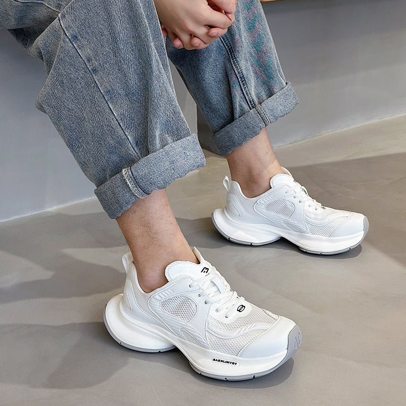 Women's & Men's Dad Summer Breathable Mesh Thin Platform Sneakers